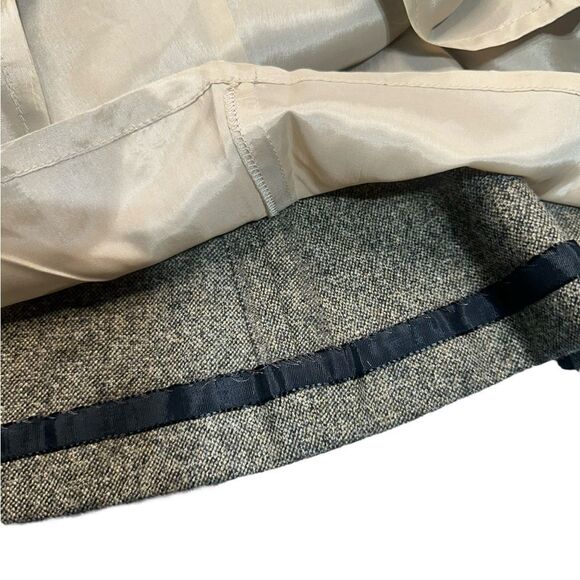 J. Crew Factory Wool Blend Flare Skirt with Velvet Accent Belt Size 2 - Picture 4 of 11